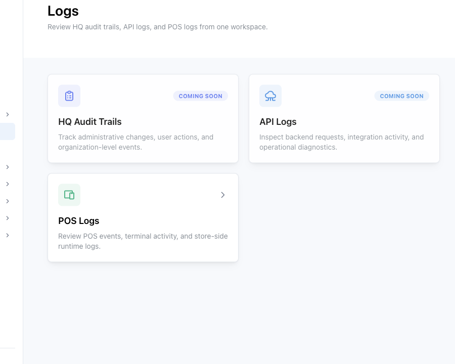Logs overview
